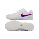 Nike Tiempo Reactgato White, Blue and Pink Indoor IC Football Boot