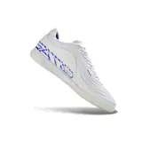 Nike Tiempo Reactgato White, Blue and Pink Indoor IC Football Boot