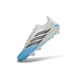 Adidas Predator 26 Elite White and Blue Firm Ground FG Football Boot - White/Sky Blue