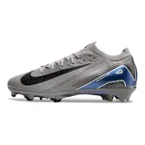 Nike Air Zoom Mercurial Vapor 16 Elite Gray and Black Firm Ground FG Kids Football Boot