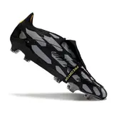 Adidas Predator 30 Elite Tongue Gray Black and Yellow Firm Ground FG Football Boot