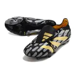 Adidas Predator 30 Elite Tongue Gray Black and Yellow Firm Ground FG Football Boot