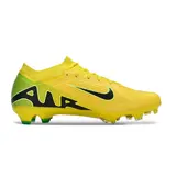 Nike Zoom Mercurial Vapor 15 Elite Yellow Green and Black Firm Ground FG Kids Football Boot