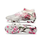 Puma Future 8 White and Pink Firm Ground FG Football Boot