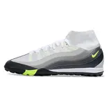 Nike Zoom Mercurial Superfly 10 Elite White and Grey Turf TF Football Boot