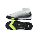Nike Zoom Mercurial Superfly 10 Elite White and Grey Turf TF Football Boot