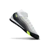 Nike Zoom Mercurial Superfly 10 Elite White and Grey Turf TF Football Boot