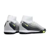 Nike Zoom Mercurial Superfly 10 Elite White and Grey Turf TF Football Boot
