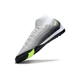 Nike Zoom Mercurial Superfly 10 Elite White and Grey Turf TF Football Boot
