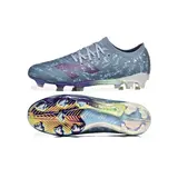 New Balance Furon Team V8 Blue and Purple Firm Ground FG Football Boot