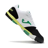 Joma Top Flex White Black and Green Turf TF Football Boot