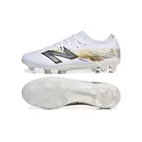 New Balance Furon Team V8 White and Golden Firm Ground FG Football Boot