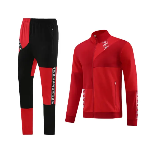 Adidas Red Cold Set Jacket and Pants - Red/Black Tape
