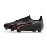 Puma Ultra Ultimate Black and Red Firm Ground FG Football Boot