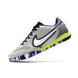 Nike Tiempo Legend 9 Elite White and Purple Indoor IC Football Boot
