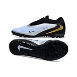 Nike Phantom 6 Pro Kids Turf TF Football Boot Black and Light Blue