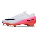 Nike Air Zoom Mercurial Vapor 16 Elite Fear Nothing Pack White and Black Firm Ground FG Kids Football Boot