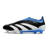 Adidas Predator 30 Elite Laceless Black White and Blue Firm Ground FG Football Boot