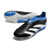 Adidas Predator 30 Elite Laceless Black White and Blue Firm Ground FG Football Boot