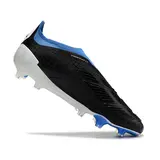 Adidas Predator 30 Elite Laceless Black White and Blue Firm Ground FG Football Boot
