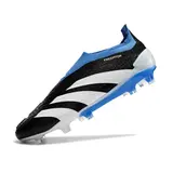 Adidas Predator 30 Elite Laceless Black White and Blue Firm Ground FG Football Boot