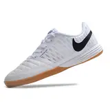 Nike Lunar Gato II White and Gray Indoor IC Football Boot - White/Black