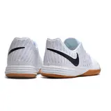 Nike Lunar Gato II White and Gray Indoor IC Football Boot - White/Black