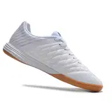 Nike Lunar Gato II White and Gray Indoor IC Football Boot - White/Black