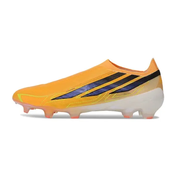 Adidas F50 Hyperfast Laceless Elite World Cup Pack Firm Ground FG Football Boot - Orange/Gold