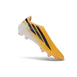 Adidas F50 Hyperfast Laceless Elite World Cup Pack Firm Ground FG Football Boot - Orange/Gold