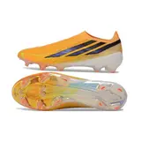 Adidas F50 Hyperfast Laceless Elite World Cup Pack Firm Ground FG Football Boot - Orange/Gold