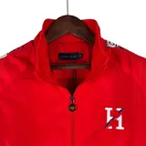 Tommy Hilfiger Red and White Windbreaker Jacket
