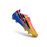 Adidas F50 Hyperfast Elite Pink, Yellow and Blue Firm Ground FG Football Boot
