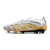 Adidas Predator 30 Elite Laceless Gray and Gold Firm Ground FG Football Boot