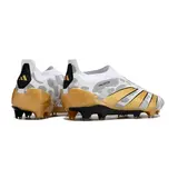 Adidas Predator 30 Elite Laceless Gray and Gold Firm Ground FG Football Boot