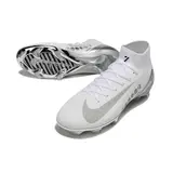 Nike Air Zoom Mercurial Superfly 10 Elite White and Silver Firm Ground FG Football Boot