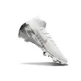 Nike Air Zoom Mercurial Superfly 10 Elite White and Silver Firm Ground FG Football Boot