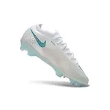 Nike Air Zoom Mercurial Vapor 17 Elite White and Light Blue Firm Ground FG Kids Football Boot