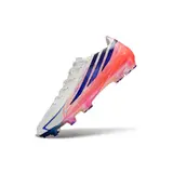 Adidas F50 Hyperfast Laced Elite White and Orange Firm Ground FG Football Boot