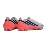 Adidas F50 Hyperfast Laced Elite White and Orange Firm Ground FG Football Boot
