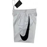 Nike White and Black Shorts - Grey/Black Swoosh