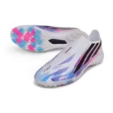 Adidas F50 Hyperfast Laceless Elite White and Blue Turf TF Football Boot