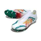 Adidas F50 Elite Laceless White Green and Red Mixed Studs SG Football Boot