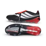 Adidas Predator 27 Elite Tongue Black, White and Red Firm Ground FG Football Boot