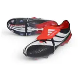 Adidas Predator 27 Elite Tongue Black, White and Red Firm Ground FG Football Boot