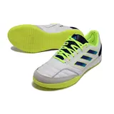 Adidas Competition Top IC White Blue and Green Futsal Football Boot
