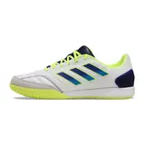 Adidas Competition Top IC White Blue and Green Futsal Football Boot