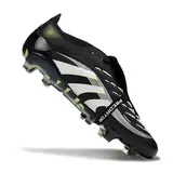 Adidas Predator 25 Elite Tongue Black White and Green Firm Ground FG Football Boot