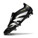 Adidas Predator 25 Elite Tongue Black White and Green Firm Ground FG Football Boot