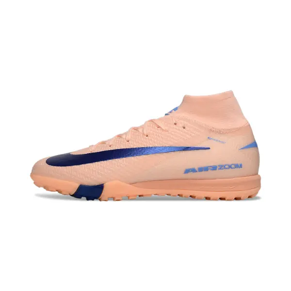 Nike Mercurial Superfly 10 Elite Pink and Blue Turf TF Kids Football Boot